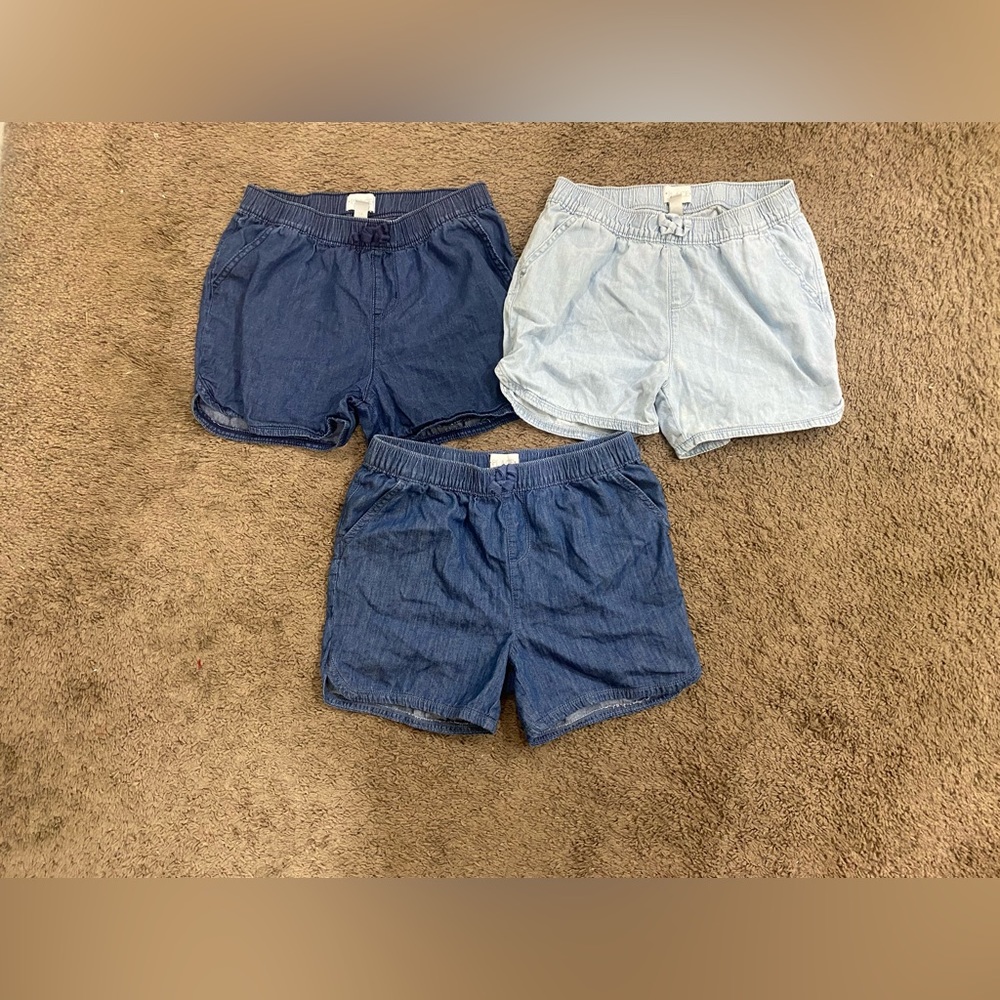 Girls Children’s Place Chambray Shorts Bundle size 14 (3 total)